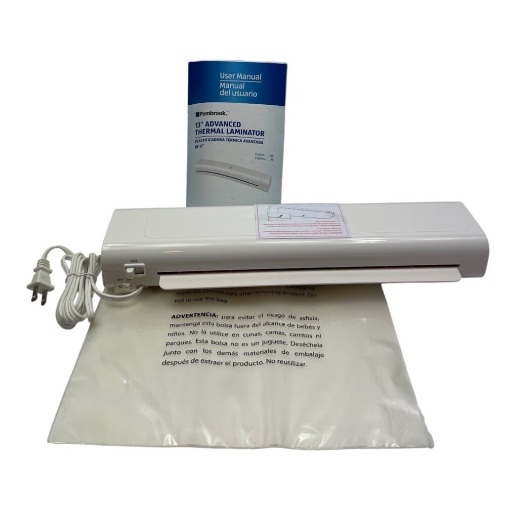 Pembrook 13" Advanced Thermal Laminator With Starter Kit & Quick Warm-Up Time